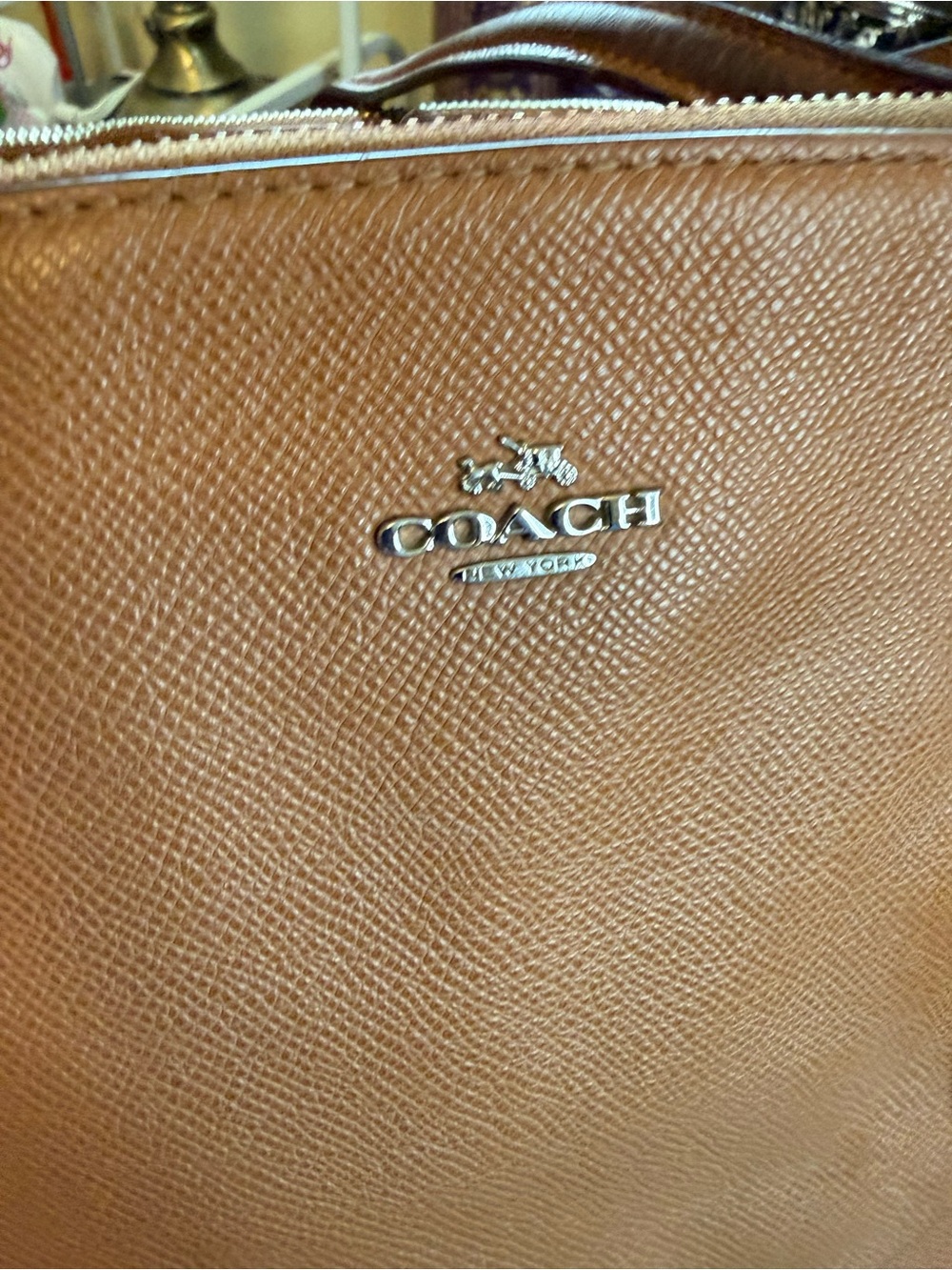 Coach Stanton Carryall Pebbled Leather Shoulder With Crossbody Strap - Picture 9 of 16